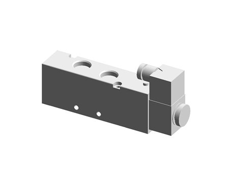 5/2 way G1/2 single solenoid-AC 220V DIN