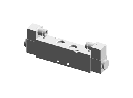 5/2 way G1/2 dbl solenoid - AC 220V DIN