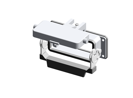 Bulkhead mounting housing, with 1 lever