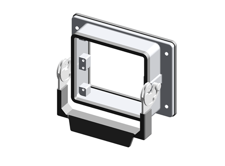 Bulkhead mounting housing, with 1 lever,