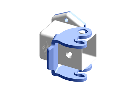 Angled bulkhead mounting housings with s