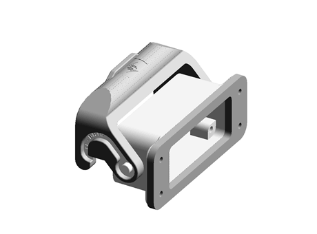 Bulkhead mounting housing with 1 lever,