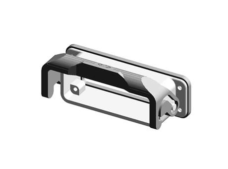 Bulkhead mounting housings with 1 lever,