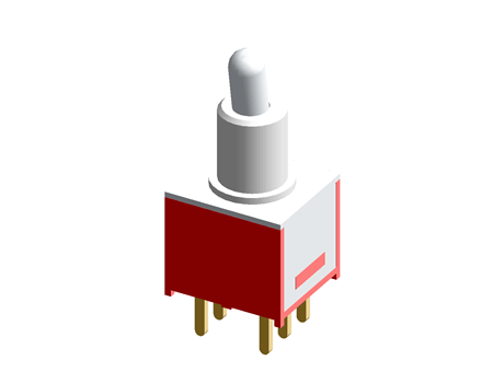 MINIATURE TOGGLE SWITCHES - DP ON-OFF-ON