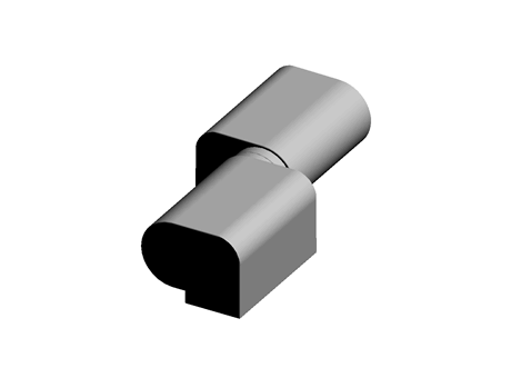 NYLON RH OFFSET LIFT-OFF HINGE,M6 SCREW