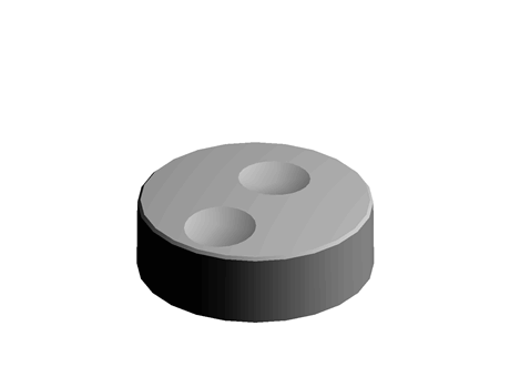ENCODER KNOB 50GM BLACK 6MM SPLINED