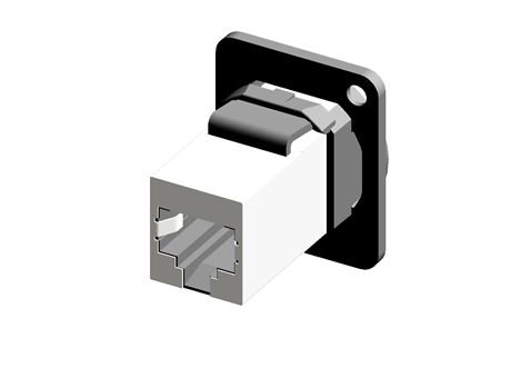 FT BLK METAL CAT5E SHIELD CSK XLR