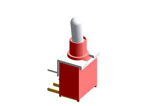 1P ON-ON R/A HORIZONTAL MOUNT SWITCH