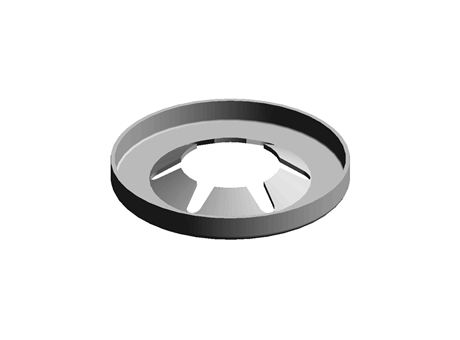 OPEN STYLE PUSH-ON RETAINER,8MM SHAFT