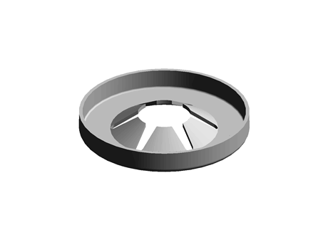 OPEN STYLE PUSH-ON RETAINER,7MM SHAFT