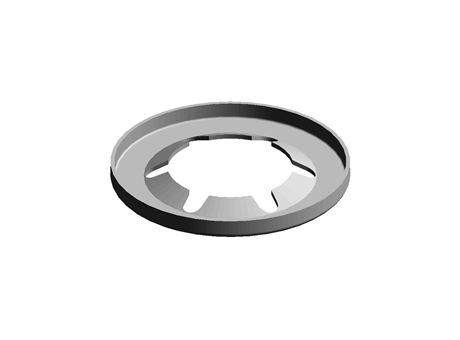 OPEN STYLE PUSH-ON RETAINER,4MM SHAFT