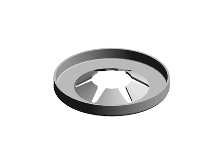 OPEN STYLE PUSH-ON RETAINER,2MM SHAFT