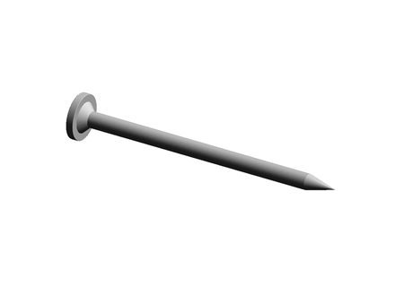 BRIGHT STEEL ROUND HEAD NAIL,2.36X40MM