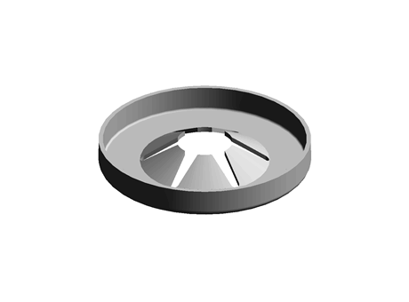 OPEN STYLE PUSH-ON RETAINER,12MM SHAFT
