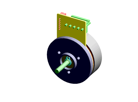 FLAT BRUSHLESS DC MOTOR, 24VDC, 0.084 NM