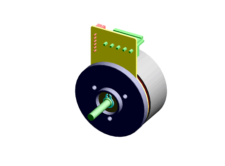 FLAT BRUSHLESS DC MOTOR, 24VDC, 0.13 NM