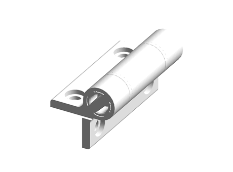CLEAR SPRING HINGE, 67X55X4.5MM