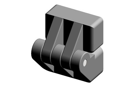 HINGE WITH BRASS INSERT,M5,L.30MM