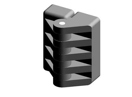 HINGE WITH BRASS INSERT,M6,L.54MM