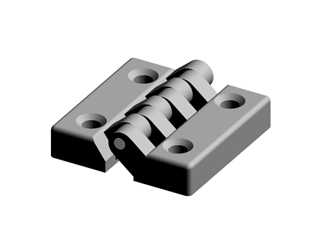 THERMOPLASTIC HINGE, 64 X 64MM