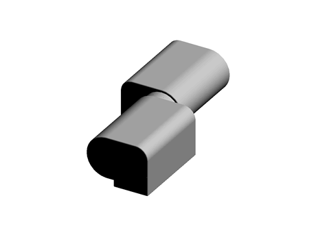 NYLON LH OFFSET LIFT-OFF HINGE,M6 SCREW