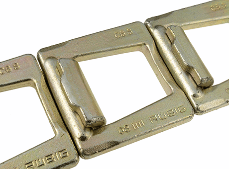 drop forged high-strength chains / high breaking load / weldable / new hook shape