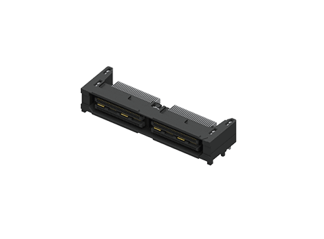 QSH-RA - 0.50 mm Q Strip® High-Speed Ground Plane Socket Strip, Right-Angle