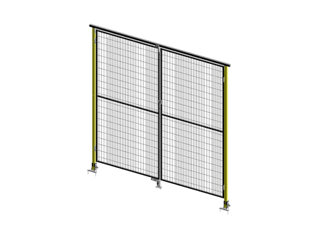 Double Leaf Door - ImpactGuard40 - W 2000 - H 2240 - 20x20 Frame