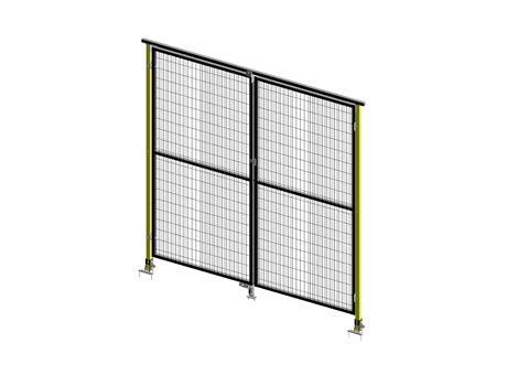 Double Leaf Door - ImpactGuard40 - W 2000 - H 2240 - 30x30 Frame