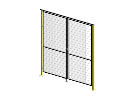 Double Leaf Door - ImpactGuard40 - W 2000 - H 2640 - 30x30 Frame