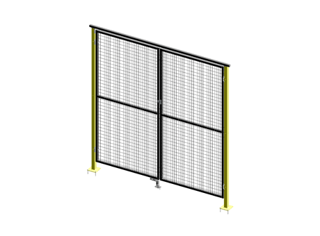 Double Leaf Door - AdaptaGuard - W 2000 - H 2240 - 30x30 Frame