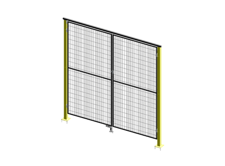 Double Leaf Door - ImpactGuard60 - W 2000 - H 2240 - 20x20 Frame