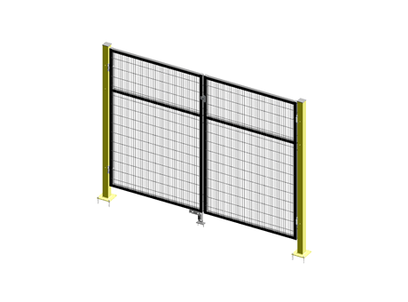Double Leaf Door - ImpactGuard60 - W 2000 - H 1640 - 30x30 Frame