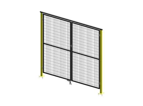 Double Leaf Door - ImpactGuard60 - W 2000 - H 2240 - 30x30 Frame