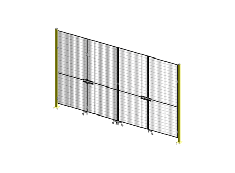 Opposed Folding Door - ImpactGuard60 - W 4000 - H 2640 - 20x20 Frame