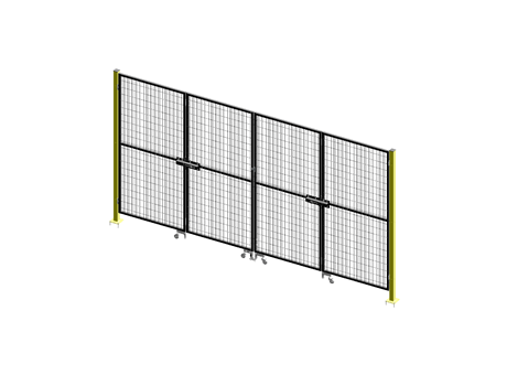 Opposed Folding Door - ImpactGuard60 - W 4000 - H 2240 - 30x30 Frame