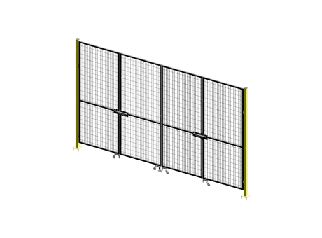 Opposed Folding Door - ImpactGuard60 - W 4000 - H 2640 - 30x30 Frame