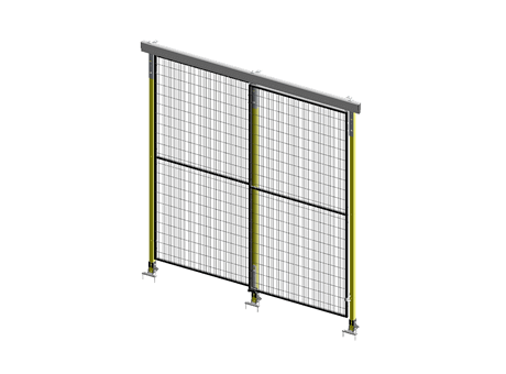 Porte Coulissante Guide Supérieur Simple - ImpactGuard40 - L 1000 - H 2240 - Cadre 20x20