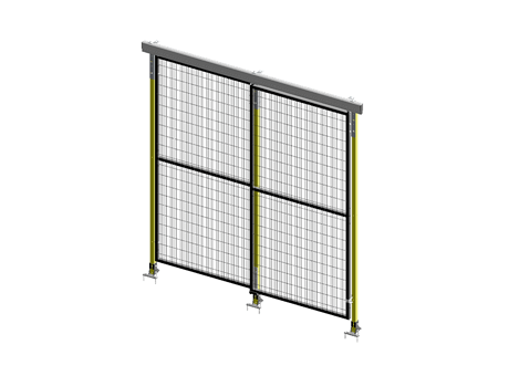 Porte Coulissante Guide Supérieur Simple - ImpactGuard40 - L 1000 - H 2240 - Cadre 30x30