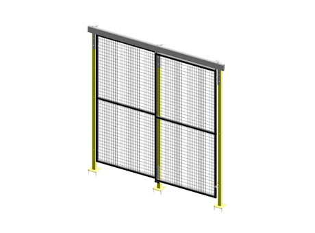 Porte Coulissante Guide Supérieur Simple - AdaptaGuard - L 1000 - H 2240 - Cadre 30x30