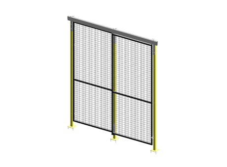 Porte Coulissante Guide Supérieur Simple - AdaptaGuard - L 1000 - H 2640 - Cadre 30x30