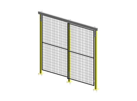 Porte Coulissante Guide Supérieur Simple - ImpactGuard60 - L 1000 - H 2240 - Cadre 20x20