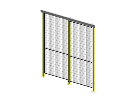 Porte Coulissante Guide Supérieur Simple - ImpactGuard60 - L 1000 - H 2640 - Cadre 20x20