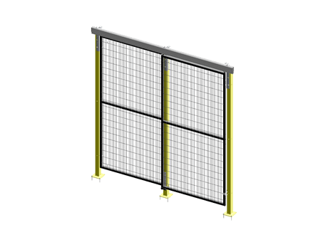 Porte Coulissante Guide Supérieur Simple - ImpactGuard60 - L 1000 - H 2240 - Cadre 30x30