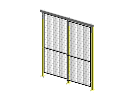 Porte Coulissante Guide Supérieur Simple - ImpactGuard60 - L 1000 - H 2640 - Cadre 30x30