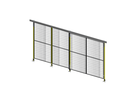 Porte Coulissante Guide Supérieur Simple - ImpactGuard40 - L 2000 - H 2240 - Cadre 20x20