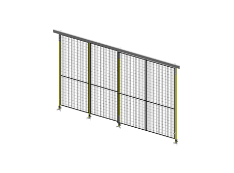 Porte Coulissante Guide Supérieur Simple - ImpactGuard40 - L 2000 - H 2640 - Cadre 20x20