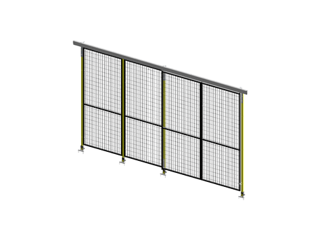 Porte Coulissante Guide Supérieur Simple - ImpactGuard40 - L 2000 - H 2640 - Cadre 30x30