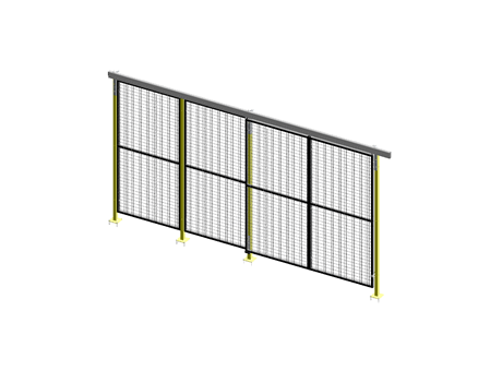 Porte Coulissante Guide Supérieur Simple - AdaptaGuard - L 2000 - H 2240 - Cadre 30x30
