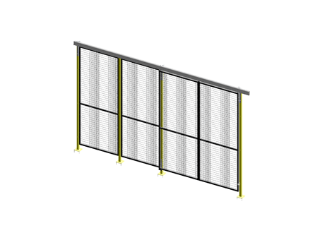 Porte Coulissante Guide Supérieur Simple - AdaptaGuard - L 2000 - H 2640 - Cadre 30x30